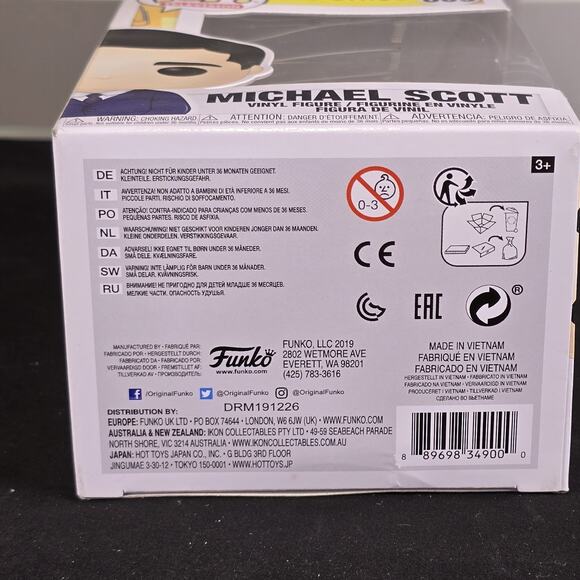 Funko Pop! Vinyl: The Office - Michael Scott #869 Box In Good To Fair Condition - Picture 7 of 8